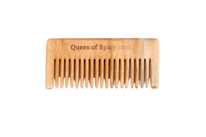 Travel-Friendly Small Bamboo Neem Comb – Anti-Static & Eco-Conscious