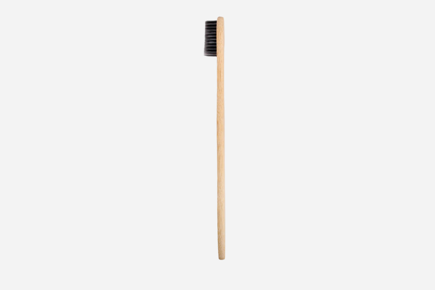 S-Curve Bamboo Toothbrush with Soft Charcoal Bristles – Comfortable Grip & Whitening Power